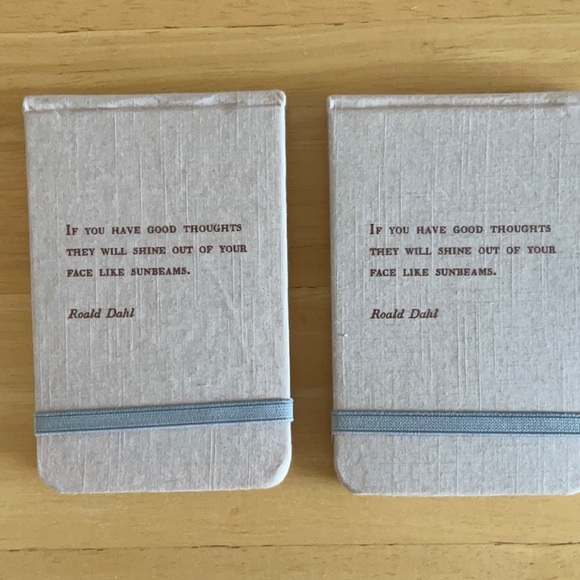 Set of 7 fabric covered notebooks with inspirational quote on cover. - Picture 6 of 9